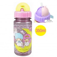 Sanrio 8702 Twins Star 飲管水樽 350ml *特價*
