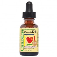 ChildLife 維生素D3滴劑(莓味) 1oz/29.6ml ChildLife 維生素D3滴劑(莓味) 1oz/29.6ml