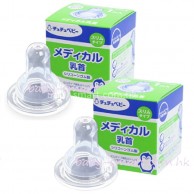 ChuChu (兔唇裂顎專用) 矽橡膠標準奶嘴 1個裝 X 2 ChuChu (兔唇裂顎專用) 矽橡膠標準奶嘴 1個裝 X 2