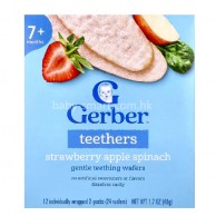 Gerber 溫和磨牙餅(草莓蘋果菠菜味) 48g