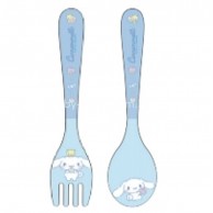 Sanrio JP7394 CinnamonRoll 玉桂狗 兒童膠叉匙 Sanrio JP7394 CinnamonRoll 玉桂狗 兒童膠叉匙