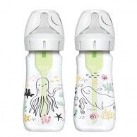Dr. Brown's Options+ 排氣奶樽 海洋彩繪 PP 9oz 兩個裝 Dr. Brown's Options+ 排氣奶樽 海洋彩繪 PP 9oz 兩個裝