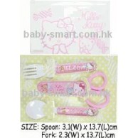 Sanrio Hello Kitty 較剪义匙餐具套裝 + 袋 Sanrio Hello Kitty 較剪义匙餐具套裝 + 袋