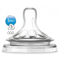Avent Natural 替換奶咀3孔 (3m+) 2個裝 Avent Natural 替換奶咀3孔 (3m+) 2個裝