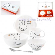 Miffy Apple 米菲 陶瓷兒童餐具套裝(5件套) Miffy Apple 米菲 陶瓷兒童餐具套裝(5件套)