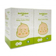 Soft Touch 嬰兒純棉擦巾(可口腔用) 80片x2盒 Soft Touch 嬰兒純棉擦巾(可口腔用) 80片x2盒