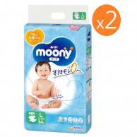 Moony 纸尿片 L 大碼 54片 X 2 (送貨) **特價清貨** Moony 纸尿片 L 大碼 54片 X 2 (送貨) **特價清貨**