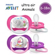Avent Ultra Air 透氣動物安撫奶嘴(6-18m) 女女 2個裝 Avent Ultra Air 透氣動物安撫奶嘴(6-18m) 女女 2個裝