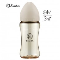 Simba 小辛巴蘊蜜鉑金PPSU寬口防脹氣奶瓶360ml(十字孔M奶嘴) Simba 小辛巴蘊蜜鉑金PPSU寬口防脹氣奶瓶360ml(十字孔M奶嘴)