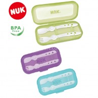 NUK 不沾桌匙叉連盒 **4折優惠** NUK 不沾桌匙叉連盒 **4折優惠**