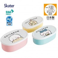 Skater Chiikawa 吉伊卡哇 Ag+抗菌食物盒(大中小)3個裝