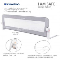 Kikka Boo Iam Safe 嵌入式床欄120cm -灰