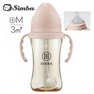 Simba 蘊蜜鉑金PPSU寬口吸管把手防脹氣奶瓶270ml