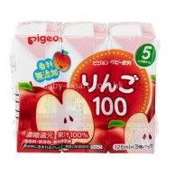 Pigeon 蘋果汁125ml X 3 (5個月起) **(BBD:31.12.2026)** Pigeon 蘋果汁125ml X 3 (5個月起) **(BBD:31.12.2026)**
