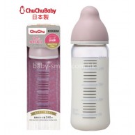 ChuChu 闊身口徑耐熱玻璃奶瓶240ml