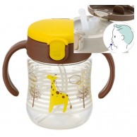 Richell TLI 長頸鹿 吸管水杯(7m+) 200mL