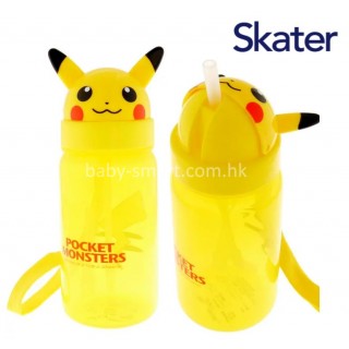 現貨) Pokemon 23N One Touch 透明飲管式水樽(付肩帶) 530ml (Skater)