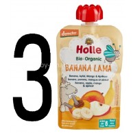 Holle Banana Lama羊駝寶寶- 有機香蕉,蘋果,芒果,杏脯(6m+) 100g X 3 Holle Banana Lama羊駝寶寶- 有機香蕉,蘋果,芒果,杏脯(6m+) 100g X 3