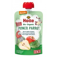 Holle Power Parrot 有機梨,蘋果,菠菜蓉(6m+) 100g Holle Power Parrot 有機梨,蘋果,菠菜蓉(6m+) 100g