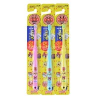 Lion Anpanman 麵包超人乳齒牙刷 (0-3歲) - 粉紅 / 黃色 / 藍色 Lion Anpanman 麵包超人乳齒牙刷 (0-3歲) - 粉紅 / 黃色 / 藍色