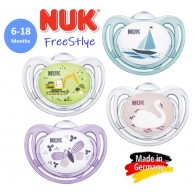 NUK Free Style 安撫矽膠奶嘴(6-18m) 2個裝 NUK Free Style 安撫矽膠奶嘴(6-18m) 2個裝