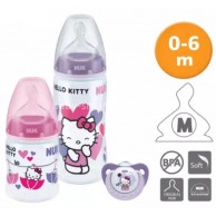 NUK Hello Kitty PCH 寬口PP奶瓶組(150ml+300ml) 送安撫奶嘴 0-6m NUK Hello Kitty PCH 寬口PP奶瓶組(150ml+300ml) 送安撫奶嘴 0-6m