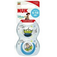 NUK (矽膠)安撫奶嘴(6-18m) 2個裝 - 巴斯/三眼仔