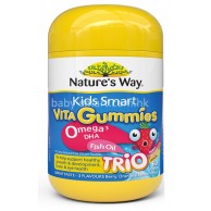 澳洲 Nature's Way 兒童(奧米加-3 DHA+魚油)三種水果味軟糖 60粒 澳洲 Nature's Way 兒童(奧米加-3 DHA+魚油)三種水果味軟糖 60粒