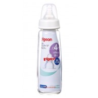 Pigeon 玻璃奶瓶 (M孔矽膠奶咀) 240ml (4個月起) Pigeon 玻璃奶瓶 (M孔矽膠奶咀) 240ml (4個月起)