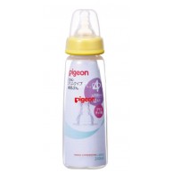Pigeon PP 標準奶瓶 (M孔矽膠奶咀) 240ml (4個月起) Pigeon PP 標準奶瓶 (M孔矽膠奶咀) 240ml (4個月起)