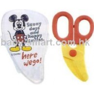 Skater Mickey 嬰兒食物膠剪刀 (連盒)