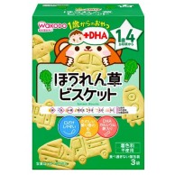 Wakodo DHA 菠菜交通餅 (16m+) 10gx3 Wakodo DHA 菠菜交通餅 (16m+) 10gx3